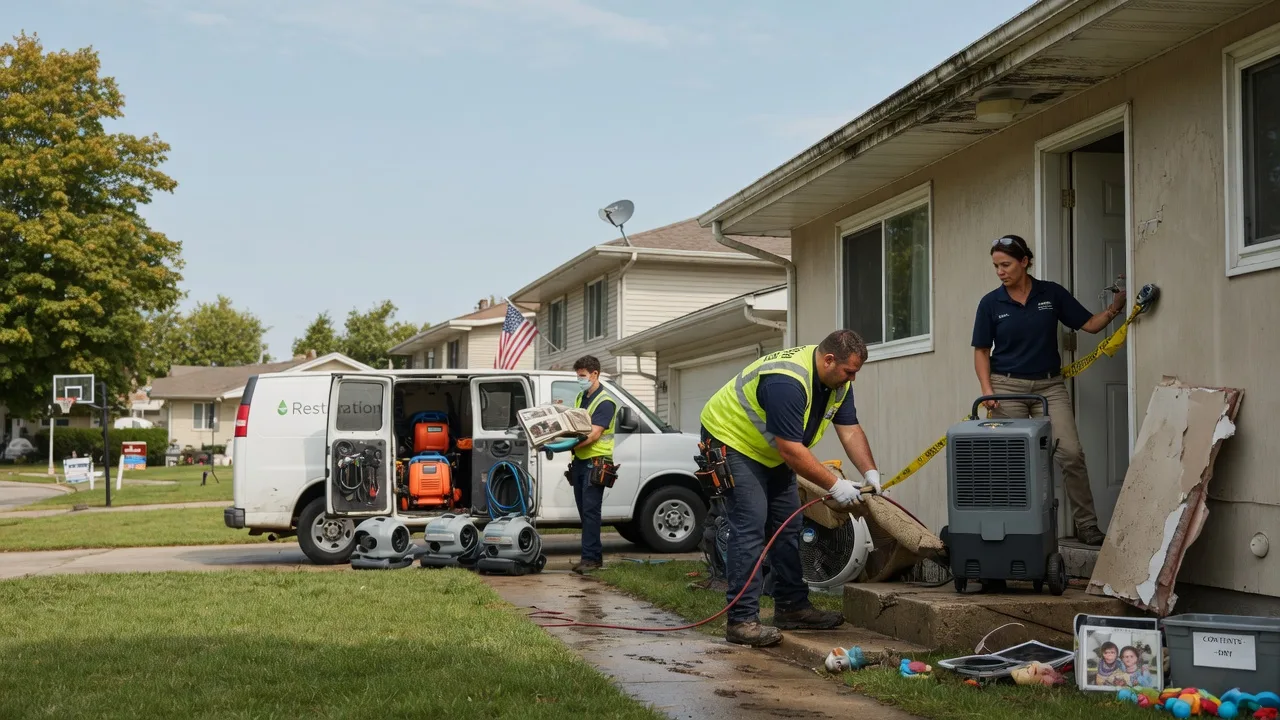 Water Damage Restoration in Mapleton, IL near me